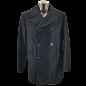 Naval Overcoat COLLECTION US NAVY Enlisted Pea Coat Jacket Black Size 40R